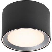 Nordlux Modern Indoor Surface Downlight Black Metal Intergrated LED 3-Level Dimming - Mains Powered, IP44