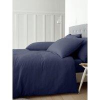 Catherine Lansfield 'Brushed Cotton' Duvet Cover Set in Navy | Size: Single