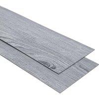 Living and Home Realistic Wood Effect Self Adhesive Flooring 36 Pcs in Grey
