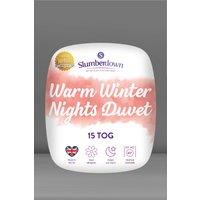Slumberdown Warm Winter Nights 15 Tog Winter Duvet in White | Size: Super King