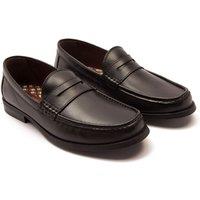 Thomas Crick Men's 'Lakeland' Slip-on Formal Leather Loafer Shoes in Black | Size: 9