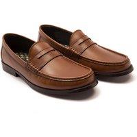 Thomas Crick Men's 'Lakeland' Slip-on Formal Leather Loafer Shoes in Tan | Size: 7