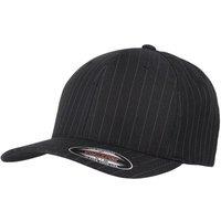 Yupoong Flexfit Pinstripe Baseball Cap Pack of 2 in Black | Size: S/M