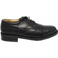 Roamers Men's Plain Leather Capped Gibson Formal Shoes in Black | Size: 14