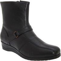 Mod Comfys Women's Softie Leather Inside Zip Ankle Boots in Black | Size: 6
