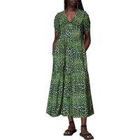 Animal Collar Dress Animal Print