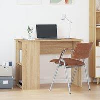 Berkfield Home Desk Sonoma Oak 100x55x75 cm Engineered Wood in Brown | Size: 100 x 55 x 75 cm