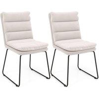 Costway 2Pcs Leisure Chair Upholstered Accent Chair Home Wood Lounge Sofa Chair in White