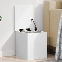 Berkfield Home Storage Box White 30x35x35 cm Engineered Wood | Size: 30 x 35 x 35 cm