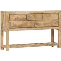 Berkfield Home Sideboard 120x30x75 cm Solid Mango Wood in Brown | Size: 120 x 30 x 75 cm