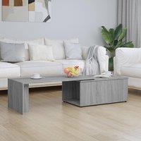 Coffee Table Grey Sonoma 150x50x35 cm Engineered Wood