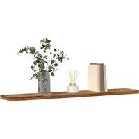Berkfield Home Wall Shelves 4 pcs Old Wood 60x20x1.5 cm Engineered Wood in Brown