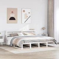 Berkfield Home Bed Frame without Mattress White 200x200 cm Solid Wood Pine
