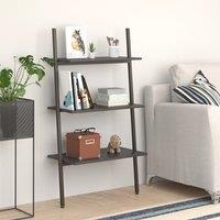 Berkfield Home 3-Tier Leaning Shelf Black 64x34x116 cm | Size: 64 x 34 x 116 cm