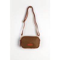 Etre Women's Ripley Crossbody Camera Bag - Khaki, Nylon/PU in Khaki