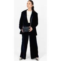 Etre Women's Juniper Crossbody Camera Bag - Navy Blue, Textured PU