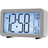 Acctim Harley Superbrite Modern Digital Alarm Clock in Grey