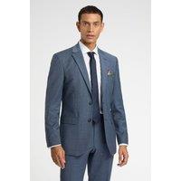 Racing Green Men's Regular Fit Blue Jacket | Size: 48R