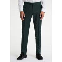 Alexandre Silver Label Men's Alexandre Tailored Fit Green Tuxedo Trousers | Size: 40R
