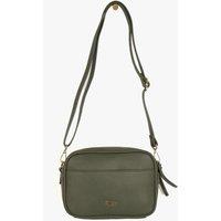 Willa Crossbody Bag - Khaki, Pebbled Faux Leather