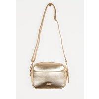 Etre Women's Willa Crossbody Bag - Gold, Metallic Faux Leather in Gold