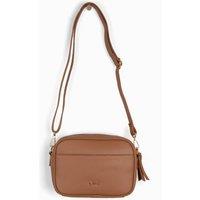 Willa Crossbody Bag - Tan, Pebbled Faux Leather
