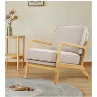 Velvet Wooden Chair with Cushion