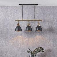 Ruma Black & Gold Kitchen Island Ceiling Lights