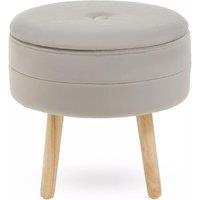 Orsina Stylish Pink Velvet Stool, Durable Kitchen Bar Stool For Bedroom, Versatile Design Bar Stool For Guests in Natural