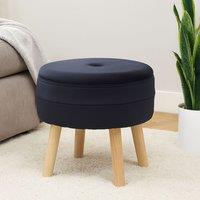 Orsina Stylish Pink Velvet Stool, Durable Kitchen Bar Stool For Bedroom, Versatile Design Bar Stool For Guests in Natural