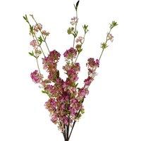 Leaf Pack of 6 x 100cm Artificial Pink Blossom Spray Stem | Size: 6 x 100 cm