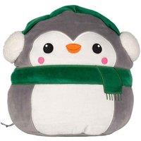 Mumbles Squidgys Penguin Plush Toy in Grey