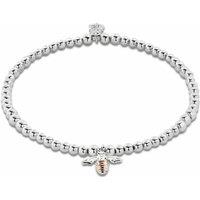 Clogau Women's Nature's Wonder Sterling Silver Honey Bee Affinity Bracelet in Metallics