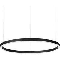 Netlighting ORACLE Slim DALI Dimmable Round 90cm Integrated LED Pendant Ceiling Light Black 3000K