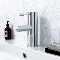 Nes Home Chrome Bathroom Basin Sink Single Lever Mono Mixer Tap in Silver