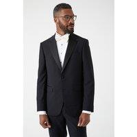 Burton Men's Black Skinny Fit Tuxedo Suit Jacket | Size: 44R