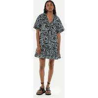 Sunman Print Frill Dress Printed