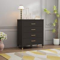 Cabinet Bits Palazzi 4 Drawer Chest of Drawers in Black
