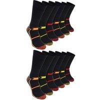 Sock Snob Men's Thermal Ultimate Cotton Rich Work Socks in Black | Size: 6-11