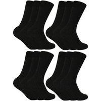 Sock Snob Men's Winter Warm Wool Blend Hiking Socks for Boots in Black | Size: 6-11