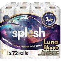 Splesh Quilted Luna Bloom 3-Ply Luxury Scented Toilet Tissue Paper, 72 Rolls in White