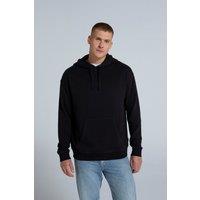 Animal Men's 'Icon' Logo Print Kangaroo Pocket Cotton Snug Fit Drop Shoulder Hoody in Jet Black | Size: 2XL