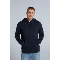 Animal Men's 'Icon' Logo Print Kangaroo Pocket Cotton Snug Fit Drop Shoulder Hoody in Navy | Size: 2XL