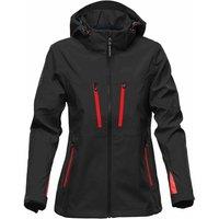 Stormtech Women's Patrol Hooded Soft Shell Jacket in True Black | Size: Large