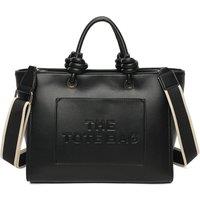 Fontanella Fashion Women's Lyra PU Leather Crossbody Tote Bag with Canvas Strap in Black