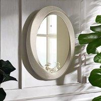 Pirlo Plush Retro Wall Large Oval Vanity Mirror For Bedroom, Bathroom, Living Room in Gold