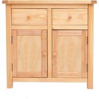 Cabinet Bits Lugo Waxed 2 Drawer 2 Door Sideboard Wood Knob in Light Brown