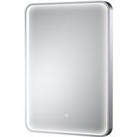 Balterley Inset Framed LED Mirror with Demister Pad, 700x500mm - Chrome in Silver