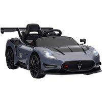 AIYAPLAY Maserati GT2 Licensed 12V Electric Ride on Car w/ Suspension Wheels in Grey