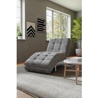 3-in-1 Folding Single Sofa Bed Plaid Tufted Lounge Chair with Metal Legs